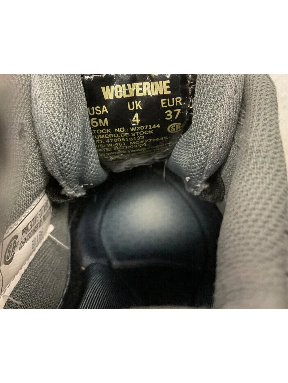 Wolverine Women's Bolt Vent Durashocks CarbonMAX CTCP Safety Shoes Grey Size 6M